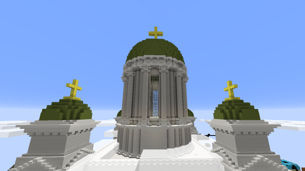 Minecraftissa rakennettu kirkko